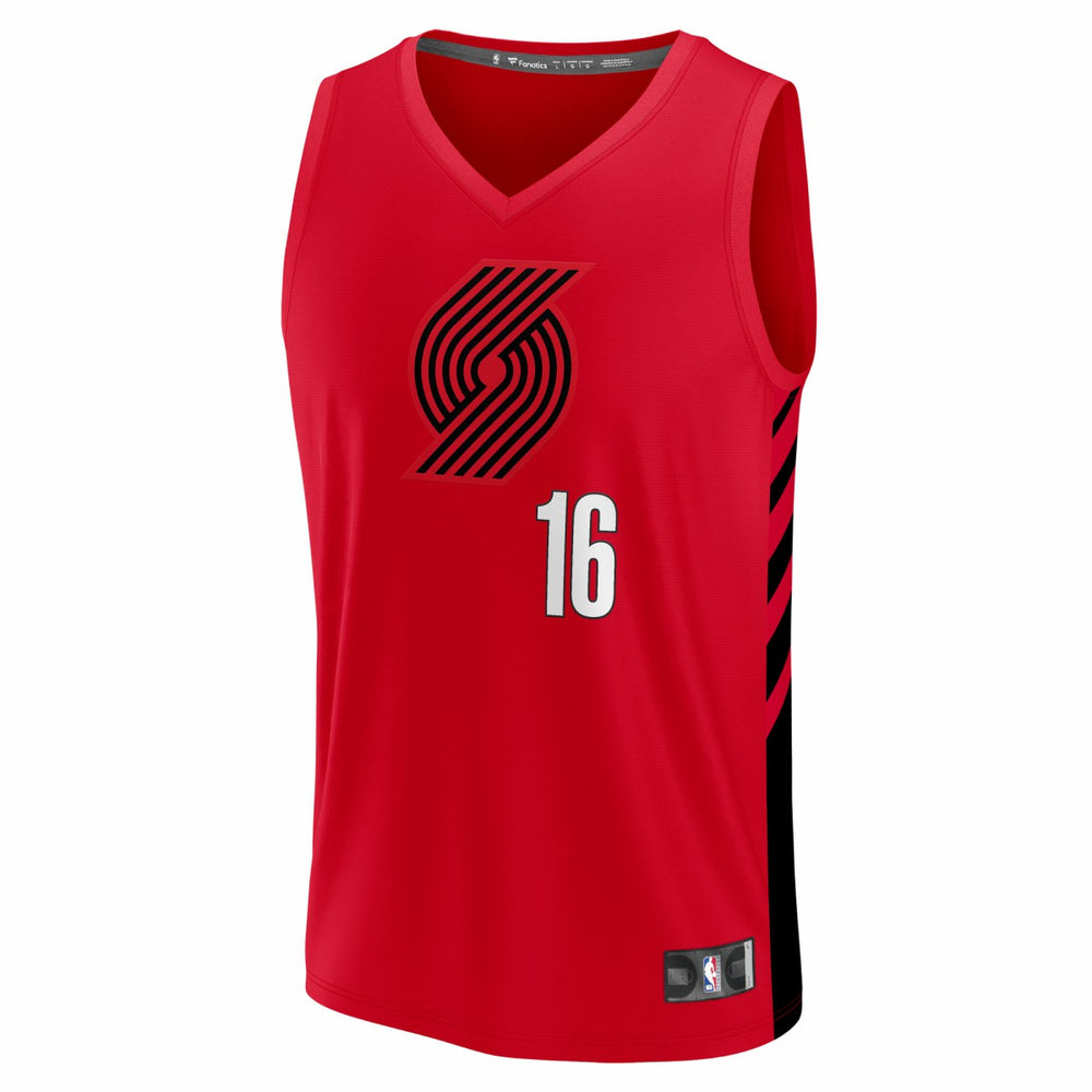 Yang Hansen Portland Trail Blazers Fast Break Replica Jersey New