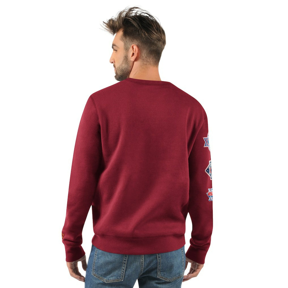 Washington Commanders  Starter Fight On Knit Crewneck Sweatshirt