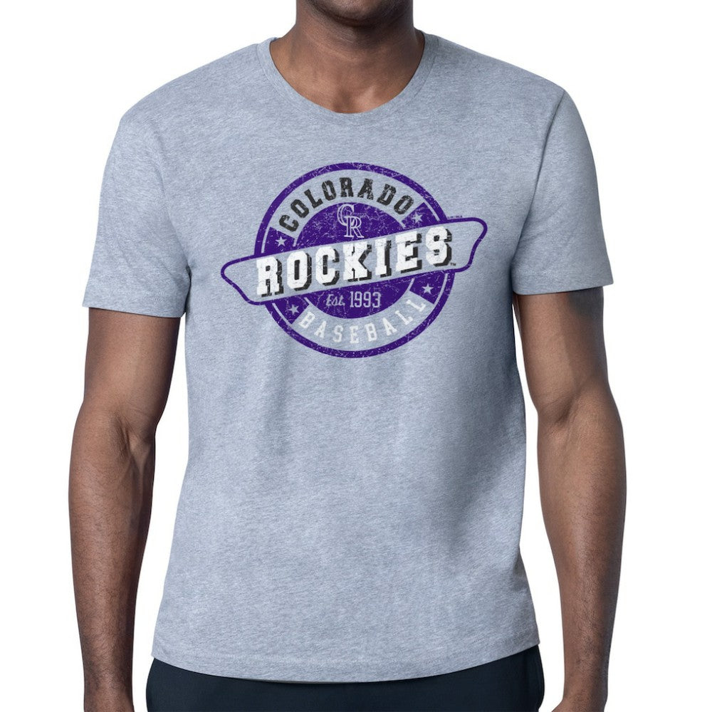 Colorado Rockies Starter Route 66 Team Logo T-Shirt | MLB On Sale