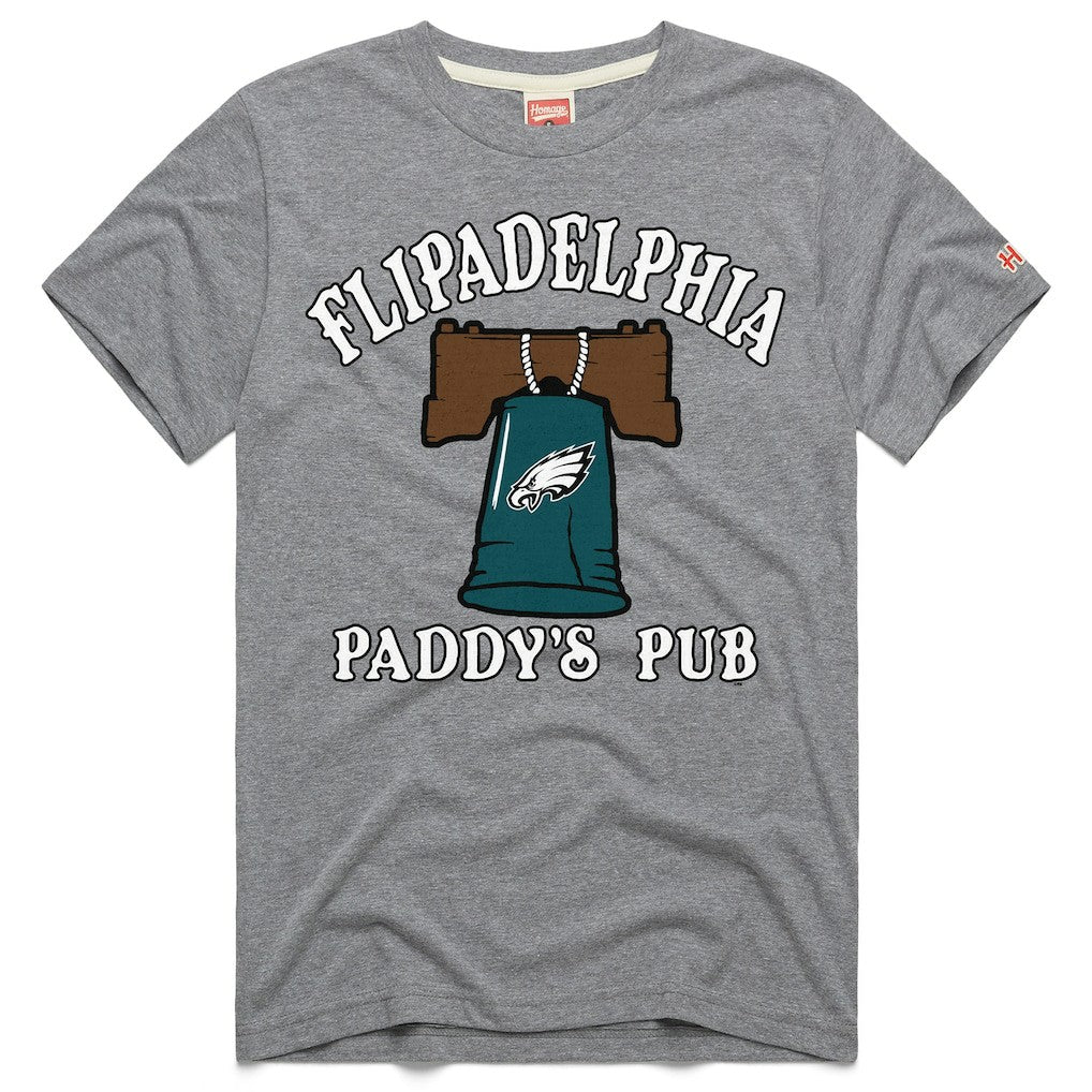 Philadelphia Eagles  x It's Always Sunny in Philadelphia Homage Unisex Flipadelphia Paddy's Pub Tri-Blend T-Shirt