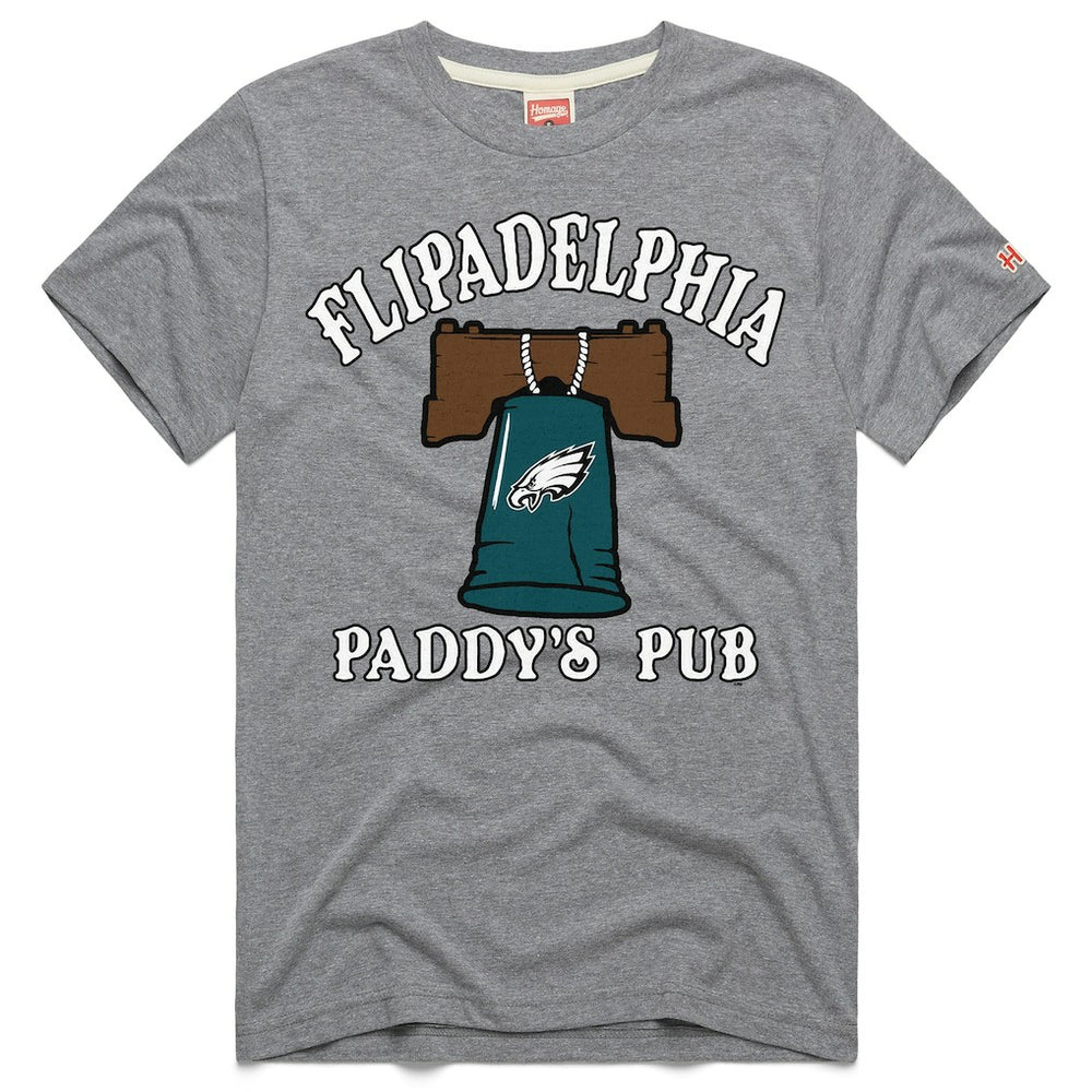 Philadelphia Eagles  x It's Always Sunny in Philadelphia Homage Unisex Flipadelphia Paddy's Pub Tri-Blend T-Shirt