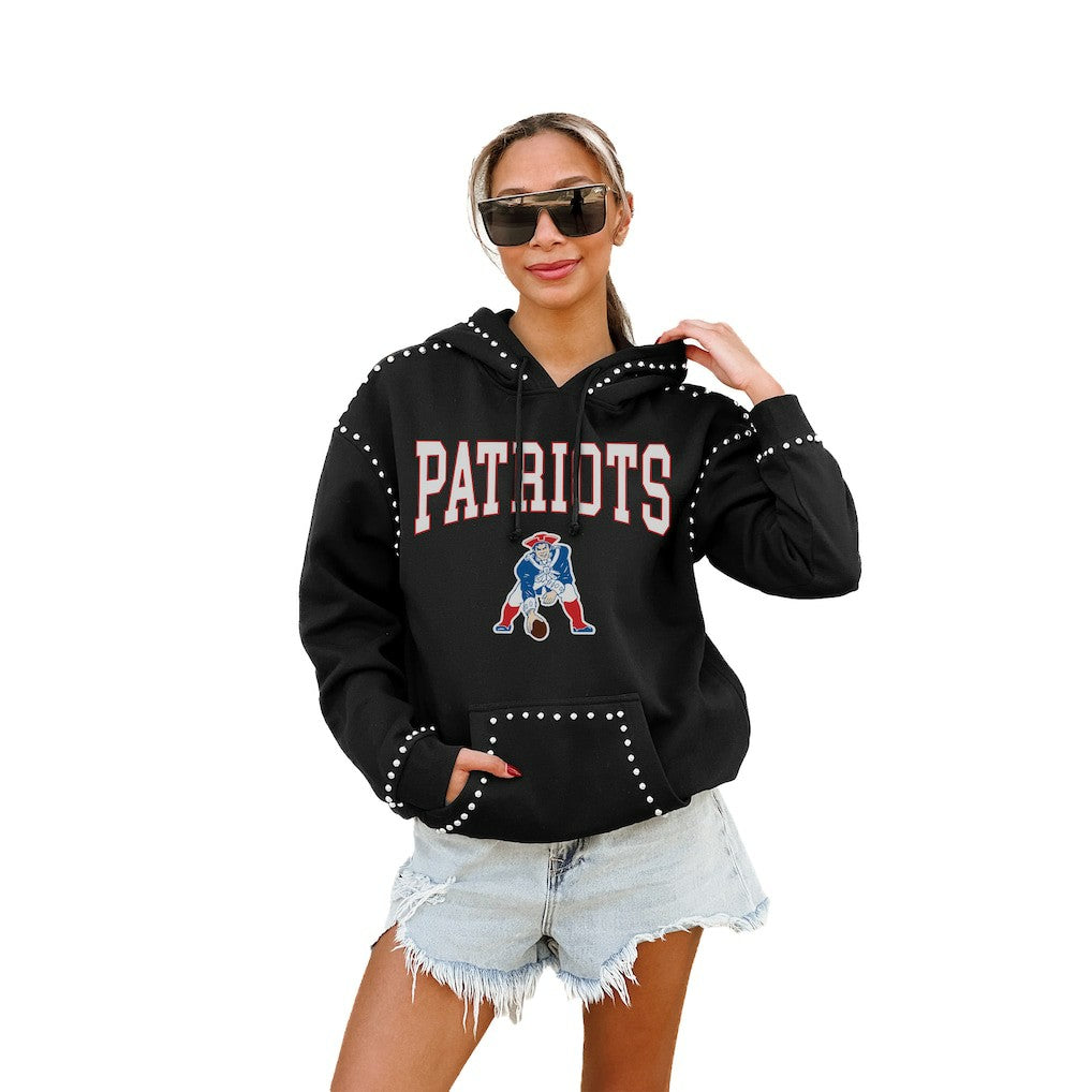 New England Patriots  Gameday Couture Women's Studded Pullover Hoodie