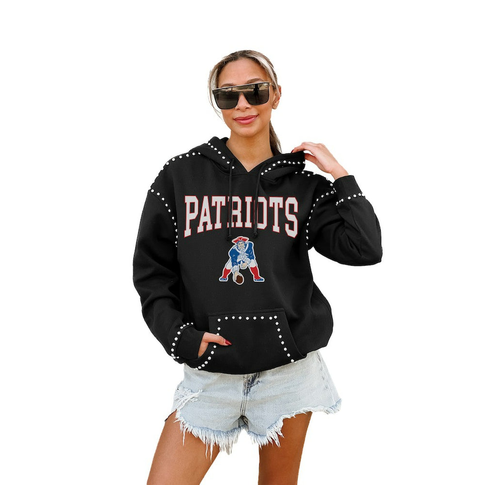 New England Patriots  Gameday Couture Women's Studded Pullover Hoodie