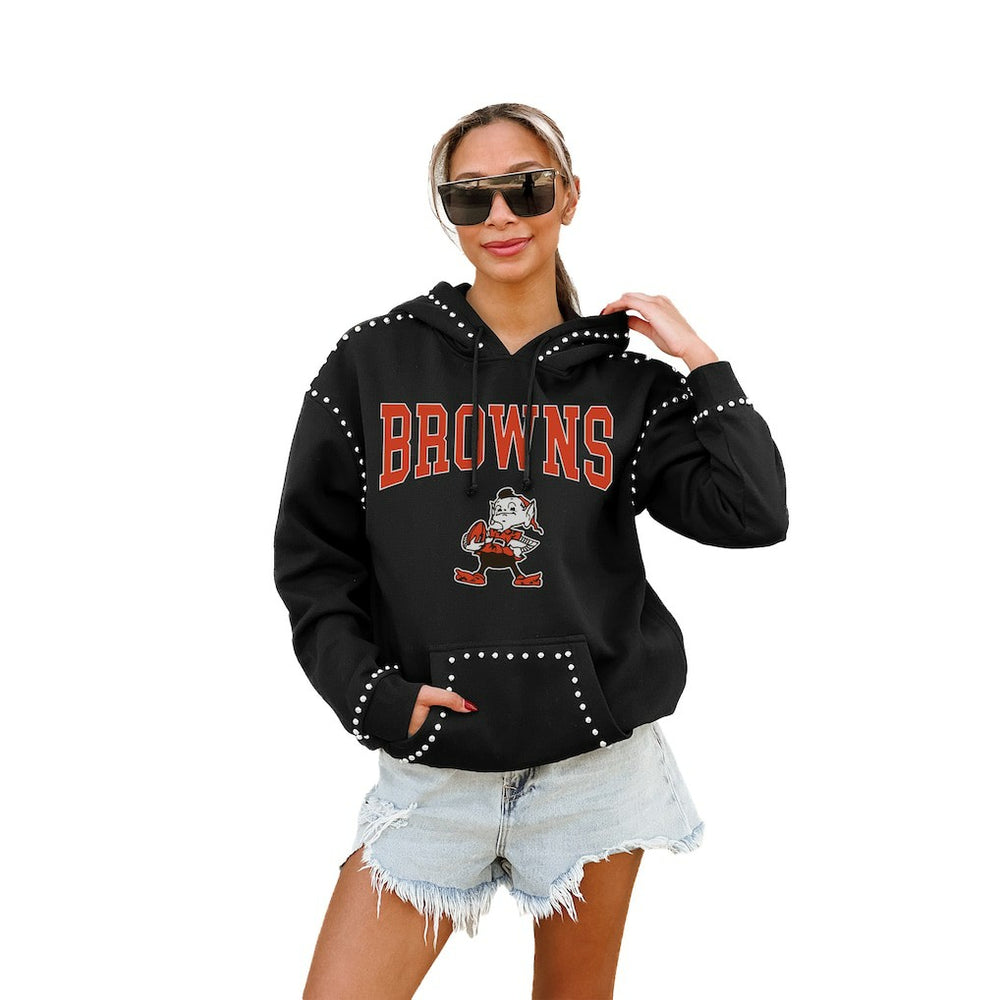 Cleveland Browns  Gameday Couture Women's Studded Pullover Hoodie