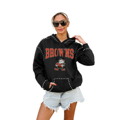 Cleveland Browns  Gameday Couture Women's Studded Pullover Hoodie