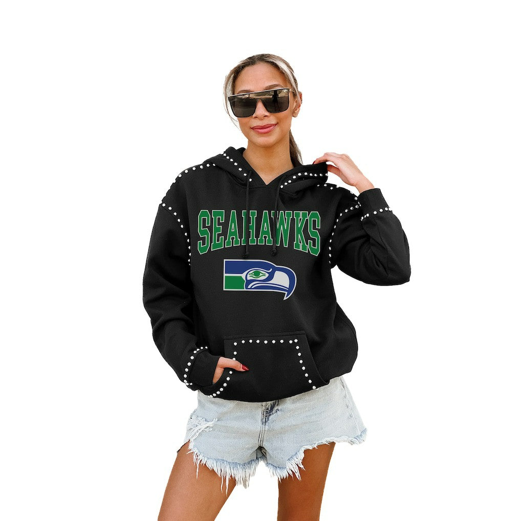 Seattle Seahawks  Gameday Couture Women's Studded Pullover Hoodie