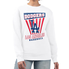 Los Angeles Dodgers Starter Women's Poster Print Team Fleece Pullover Sweatshirt | MLB Shop