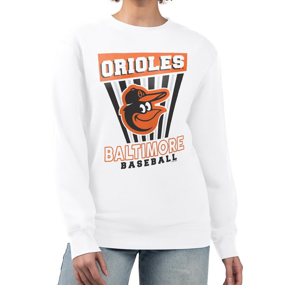 Baltimore Orioles Starter Women's Poster Print Team Fleece Pullover Sweatshirt | MLB Near me