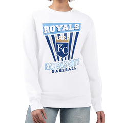 Kansas City Royals Starter Women's Poster Print Team Fleece Pullover Sweatshirt | MLB Shop