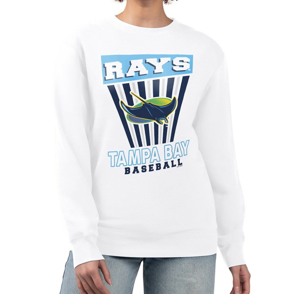 Tampa Bay Rays Starter Women's Poster Print Team Fleece Pullover Sweatshirt | MLB Shop