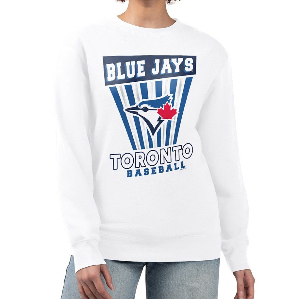 Toronto Blue Jays Starter Women's Poster Print Team Fleece Pullover Sweatshirt | MLB Online