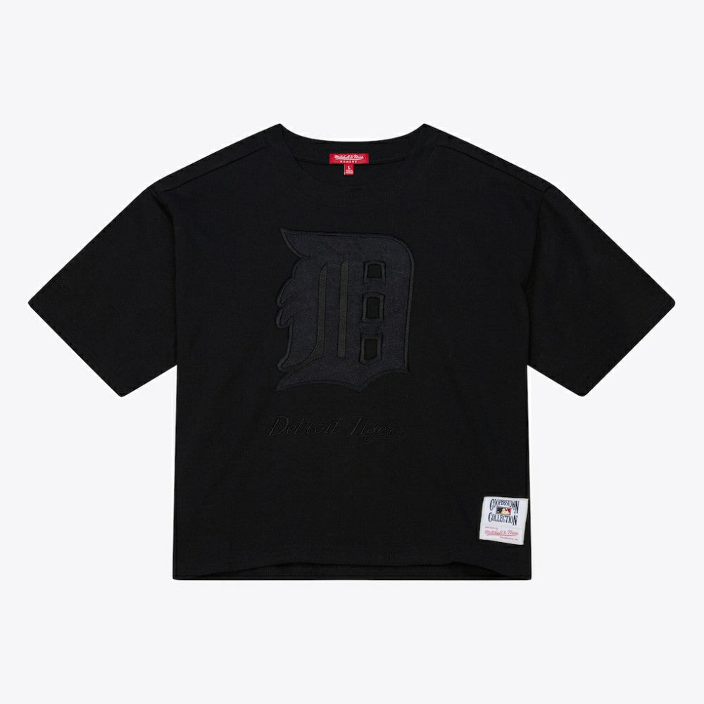 Detroit Tigers Mitchell & Ness Women's Cooperstown Collection Phantom Cropped T-Shirt | MLB Outlet