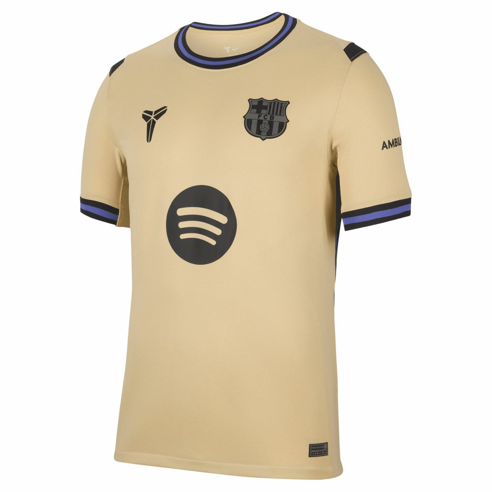 Lamine Yamal Barcelona 2025/26 Away Stadium Replica Jersey Gold - Nike