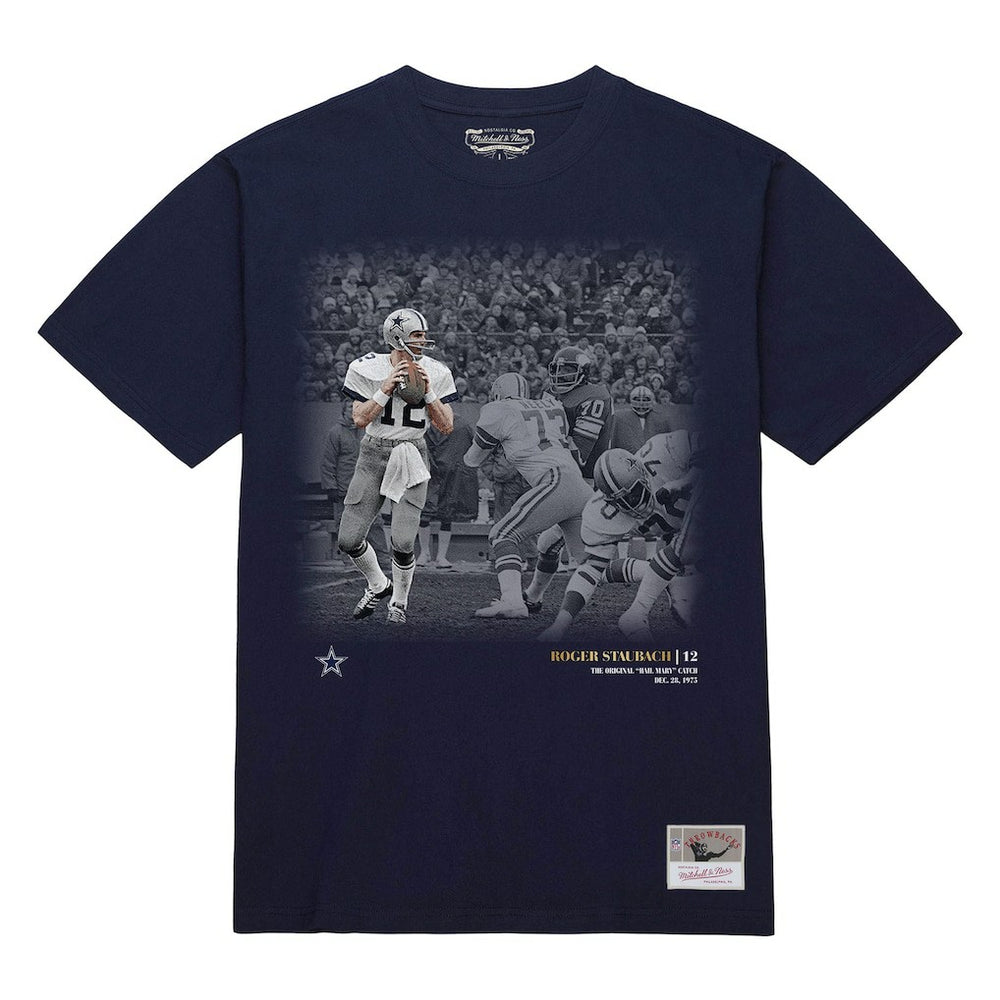 Dallas Cowboys Mitchell & Ness Roger Staubach  Moments T-Shirt