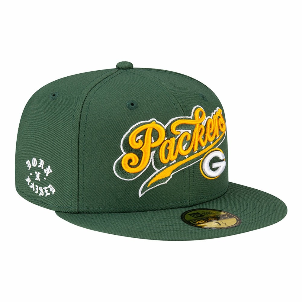 Green Bay Packers New Era Born x Raised 59FIFTY Fitted Hat