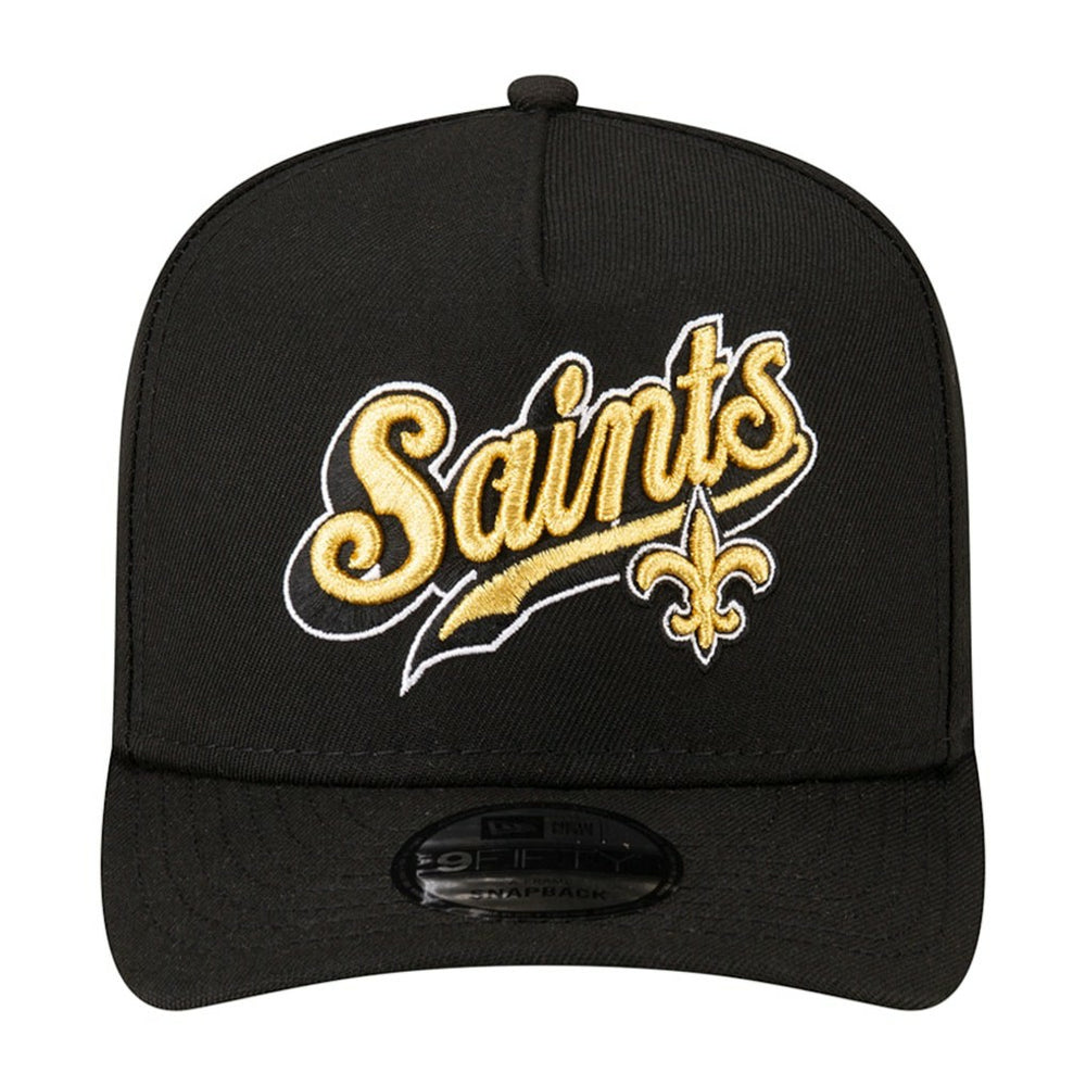 New Orleans Saints New Era Born x Raised A-Frame 9FIFTY Snapback Hat