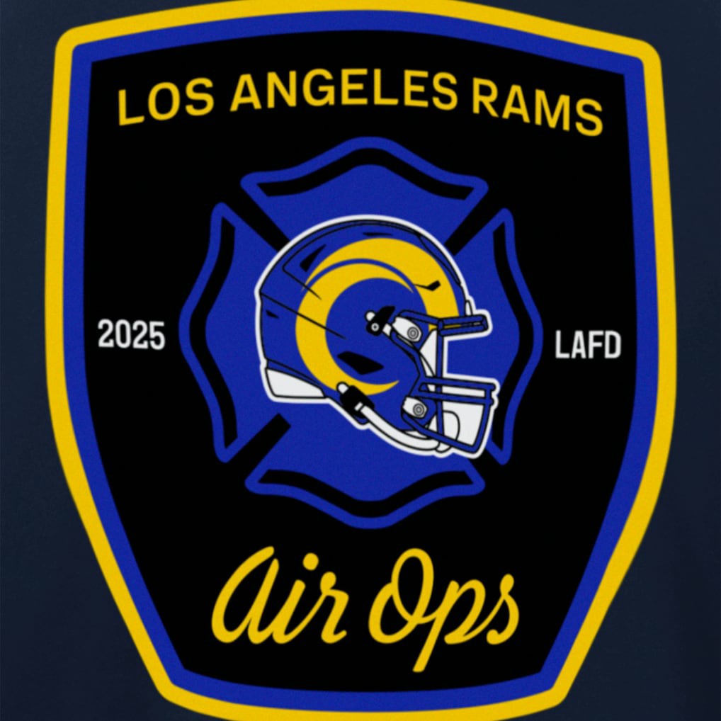 Los Angeles Rams New Era x LAFD  Air Ops T-Shirt
