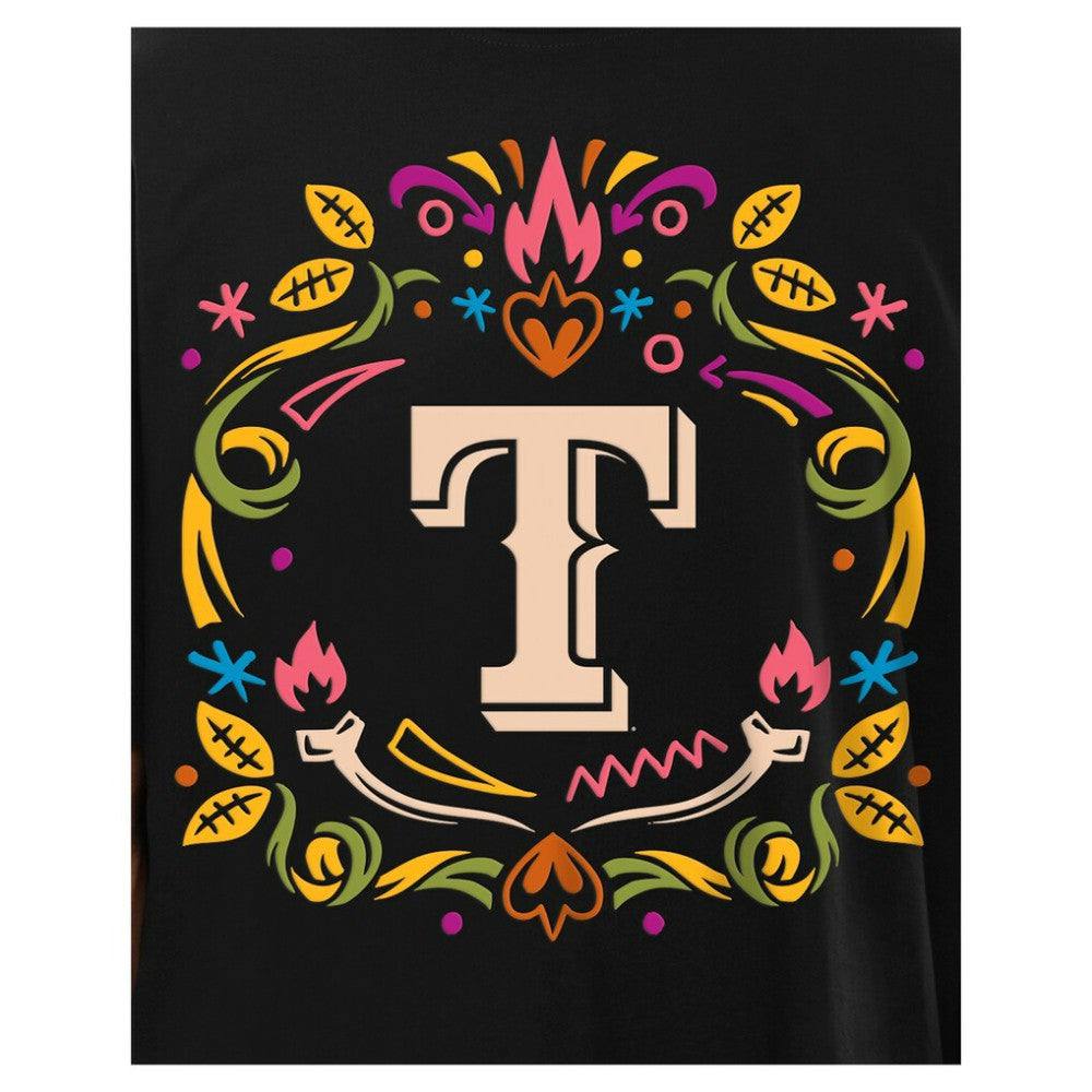 Texas Rangers New Era Día de los Muertos T-Shirt | MLB Discount