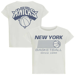 New York Knicks Sportiqe Women's Athletic Club Collection Alana Premium Cropped T-Shirt Online