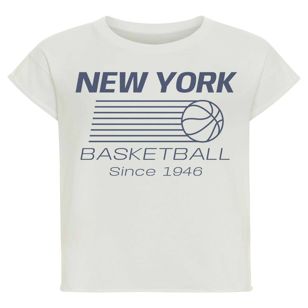 New York Knicks Sportiqe Women's Athletic Club Collection Alana Premium Cropped T-Shirt Online