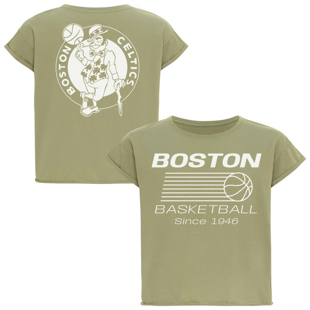 Boston Celtics Sportiqe Women's Athletic Club Collection Alana Premium Cropped T-Shirt Discount