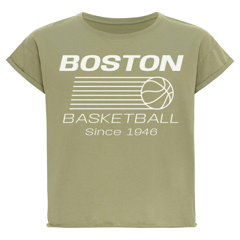 Boston Celtics Sportiqe Women's Athletic Club Collection Alana Premium Cropped T-Shirt Discount