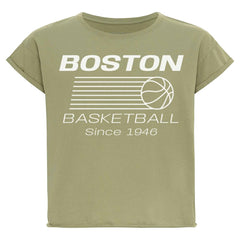 Boston Celtics Sportiqe Women's Athletic Club Collection Alana Premium Cropped T-Shirt Discount