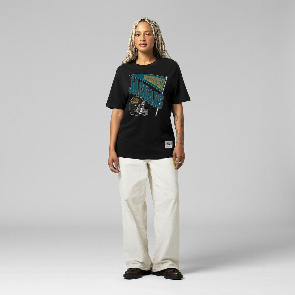 Jacksonville Jaguars Mitchell & Ness Women's Team Dynamic Boyfriend T-Shirt