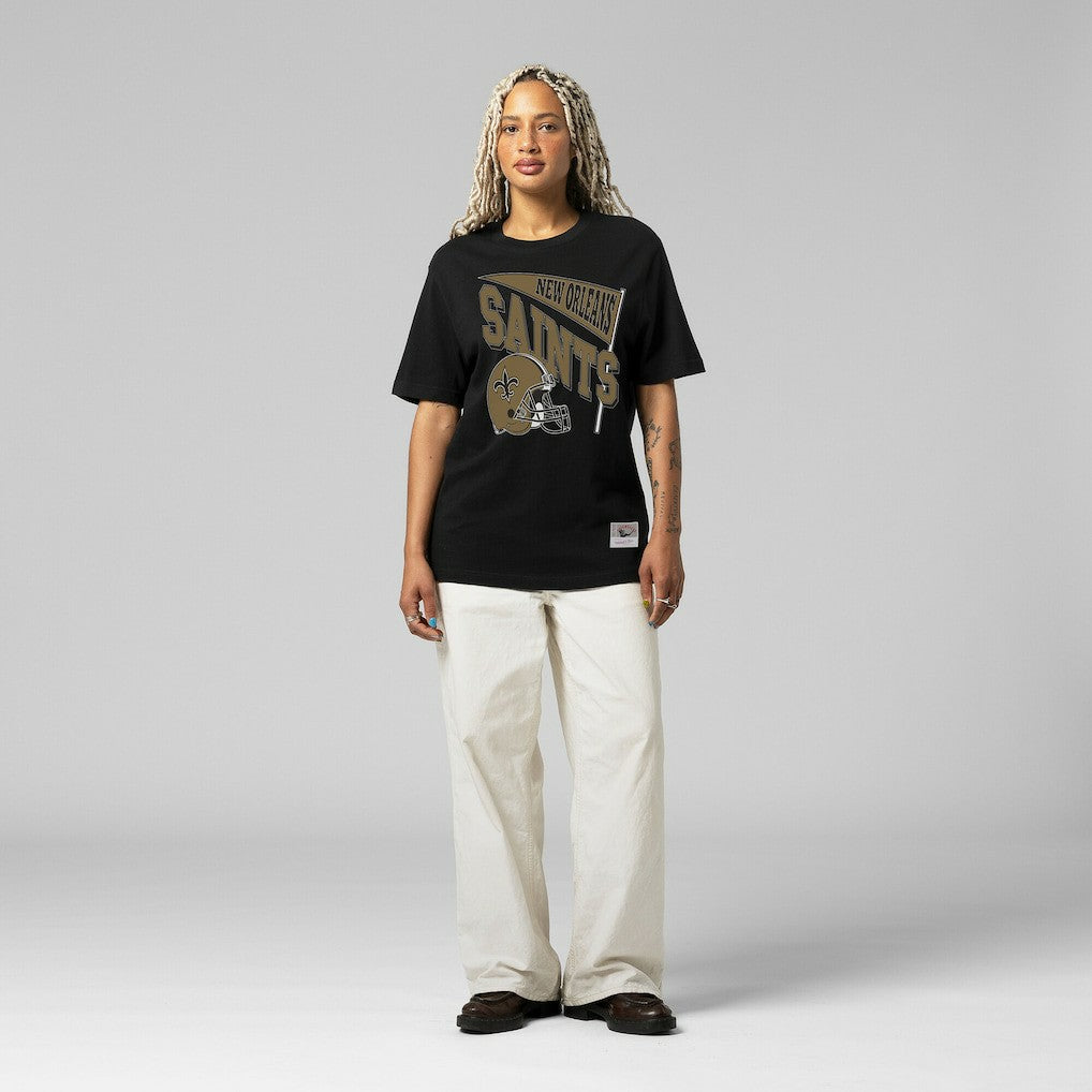 New Orleans Saints Mitchell & Ness Women's Team Dynamic Boyfriend T-Shirt