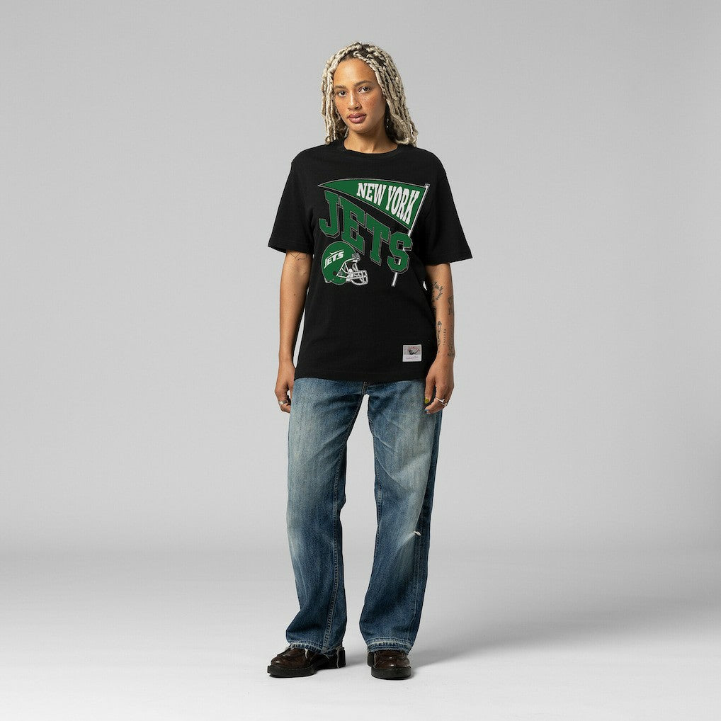 New York Jets Mitchell & Ness Women's Team Dynamic Boyfriend T-Shirt