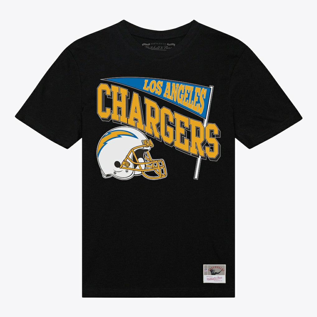 Los Angeles Chargers Mitchell & Ness Women's Team Dynamic Boyfriend T-Shirt