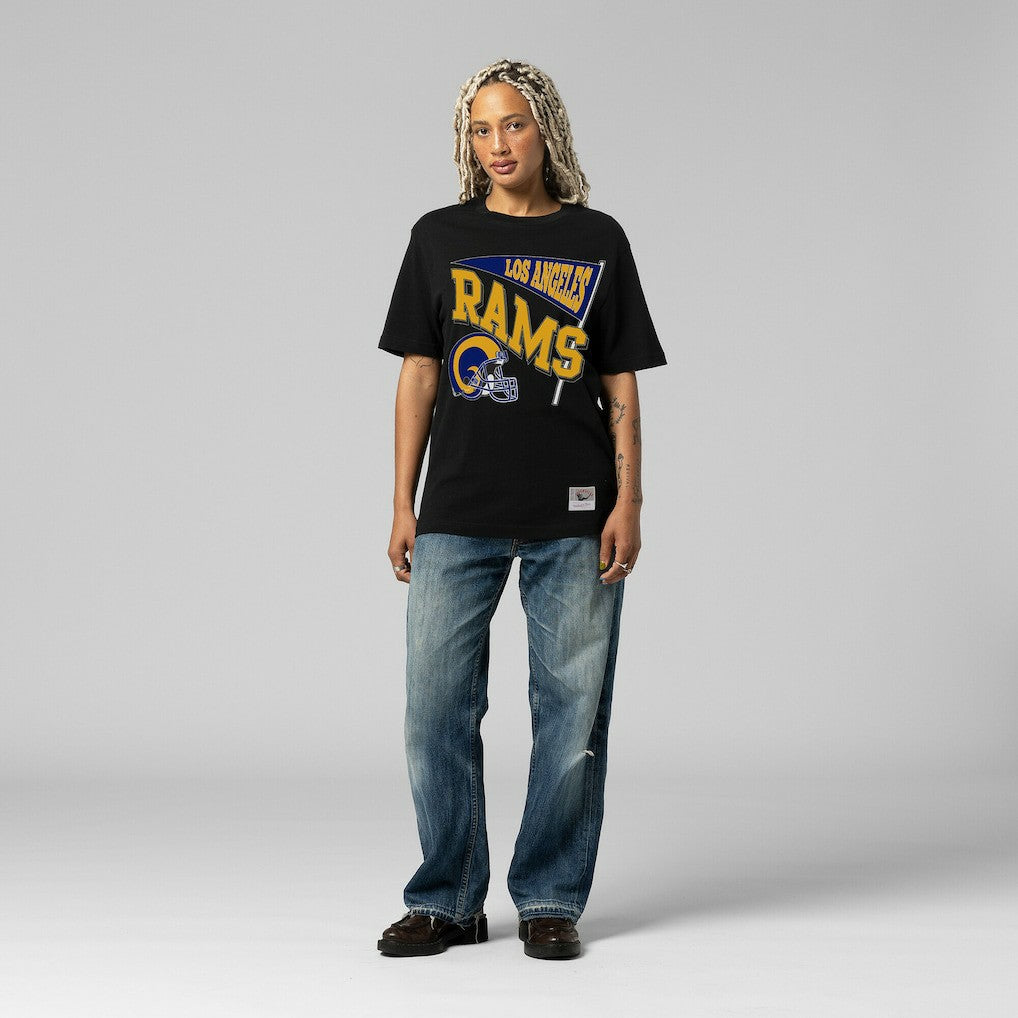 Los Angeles Rams Mitchell & Ness Women's Team Dynamic Boyfriend T-Shirt