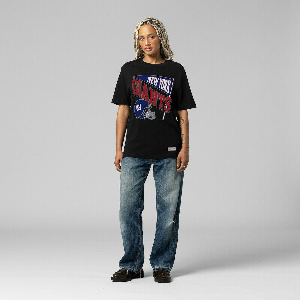 New York Giants Mitchell & Ness Women's Team Dynamic Boyfriend T-Shirt