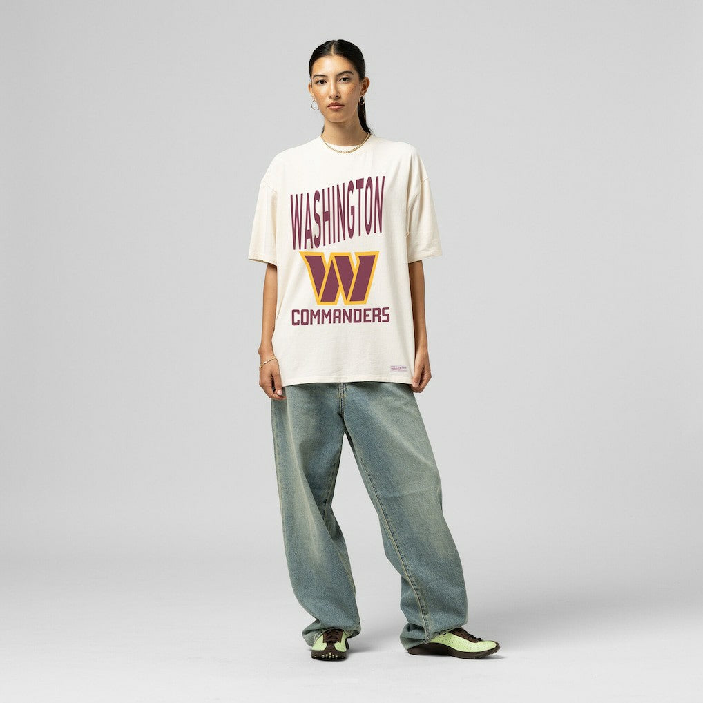 Washington Commanders Mitchell & Ness Women's Logo Rise Boyfriend T-Shirt