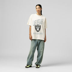 Las Vegas Raiders Mitchell & Ness Women's Logo Rise Boyfriend T-Shirt