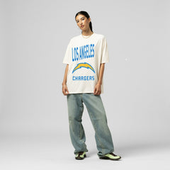 Los Angeles Chargers Mitchell & Ness Women's Logo Rise Boyfriend T-Shirt
