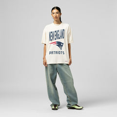 New England Patriots Mitchell & Ness Women's Logo Rise Boyfriend T-Shirt