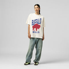 Buffalo Bills Mitchell & Ness Women's Logo Rise Boyfriend T-Shirt