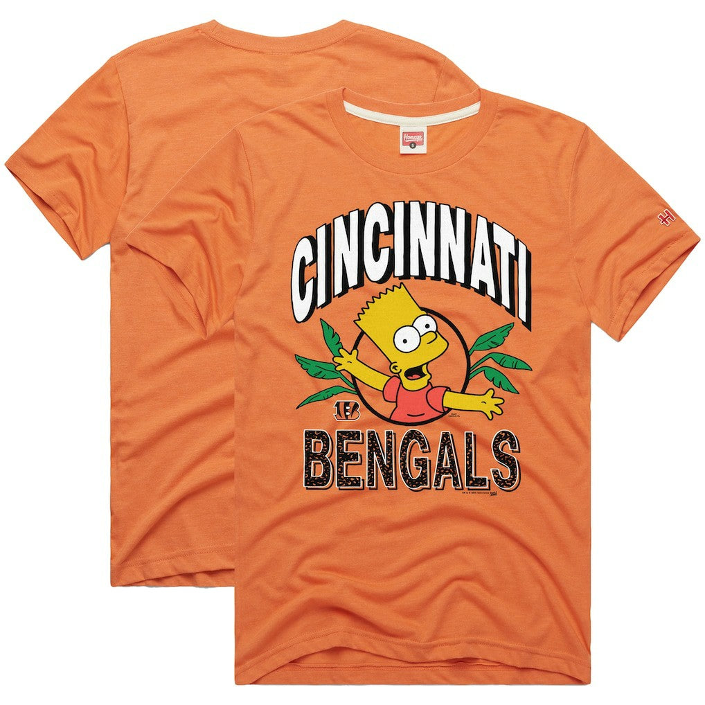 Cincinnati Bengals  Homage x The Simpsons Unisex Tri-Blend T-Shirt