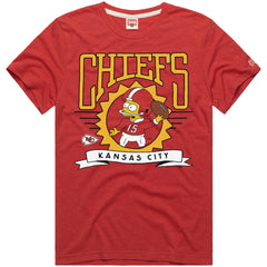 Kansas City Chiefs  Homage x The Simpsons Unisex Tri-Blend T-Shirt