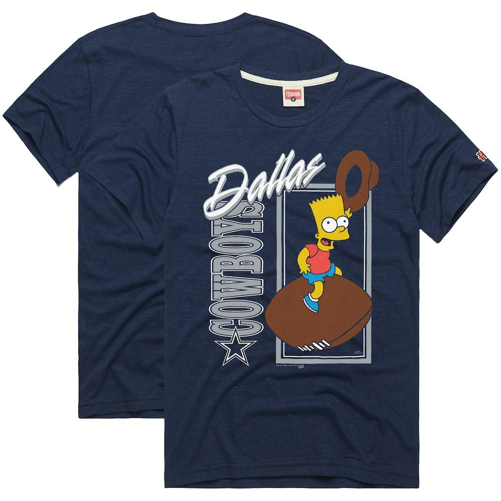 Dallas Cowboys  Homage x The Simpsons Unisex Tri-Blend T-Shirt