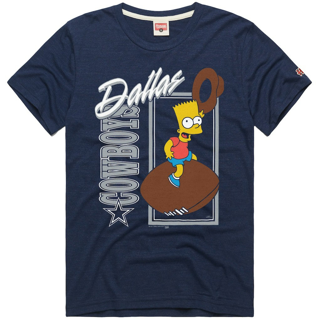 Dallas Cowboys  Homage x The Simpsons Unisex Tri-Blend T-Shirt