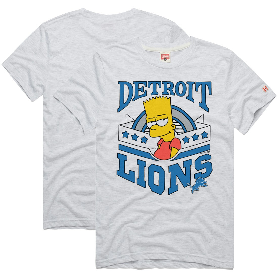Detroit Lions  Homage x The Simpsons Unisex Tri-Blend T-Shirt