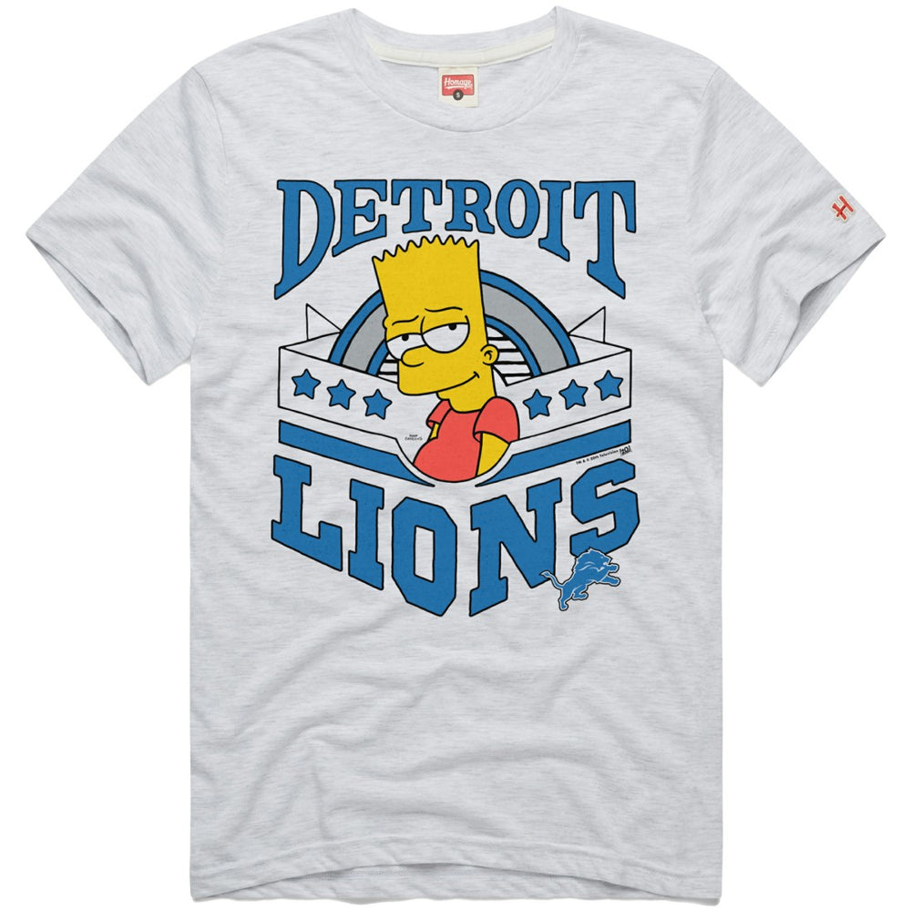 Detroit Lions  Homage x The Simpsons Unisex Tri-Blend T-Shirt