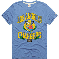 Los Angeles Chargers  Homage x The Simpsons Unisex Tri-Blend T-Shirt