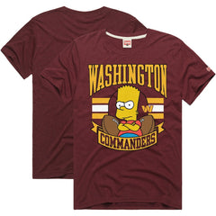 Washington Commanders  Homage x The Simpsons Unisex Tri-Blend T-Shirt