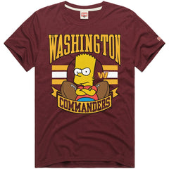 Washington Commanders  Homage x The Simpsons Unisex Tri-Blend T-Shirt