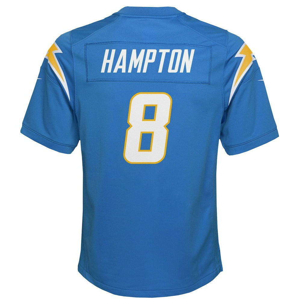 Los Angeles Chargers Nike Omarion Hampton  Youth Team Game Jersey