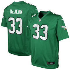 Philadelphia Eagles Nike Cooper DeJean  Youth Alternate Game Jersey
