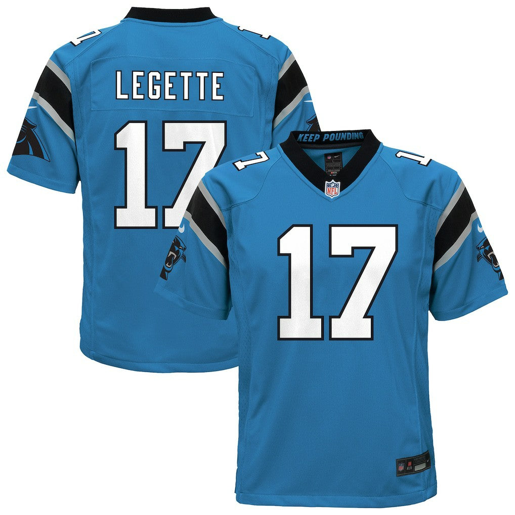 Carolina Panthers Nike Xavier Legette  Youth Alternate Game Jersey